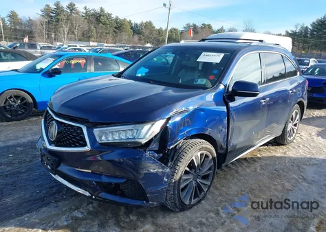 2017 Acura Mdx Technology Package z USA, uszkodzony, nr VIN 5FRYD4H57HB029845